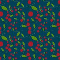 Abstract red cherry pattern background. Vector. vector