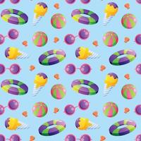 Summer seamless pattern. Repeat pattern. vector