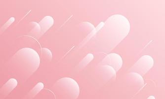 Abstract pink gradient rounded shape background. vector