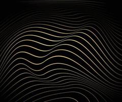 Line wave golden background vector