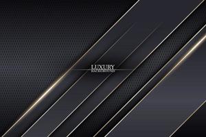 Abstract luxury stripes on dark metallic texture background. Vector. vector