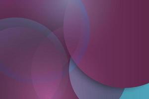 fondo de capa superpuesto de círculo púrpura y azul abstracto. vector.