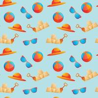 Summer seamless pattern. Repeat pattern. vector