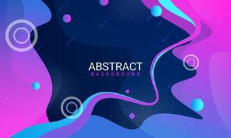 Abstract purple and blue gradient wave background. vector