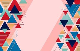 Abstract Triangular Geometric Background vector