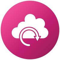 Cloud Backup Icon Style vector