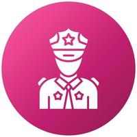 estilo de icono de guardia de seguridad vector