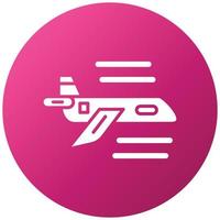 estilo de icono de avión vector