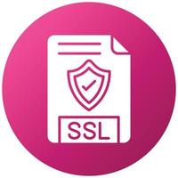 SSL File Icon Style vector