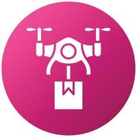 Drone Delivery Icon Style vector