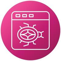 Website Bug Icon Style vector