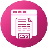 CSS Code Icon Style vector