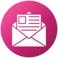Newsletter Icon Style vector