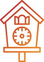 Cuckoo Clock Icon Style vector