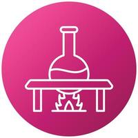 Bunsen Burner Icon Style vector