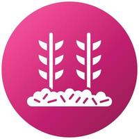 Wheat Plantation Icon Style vector