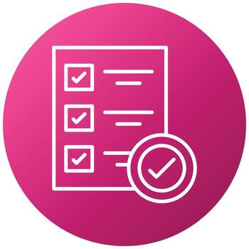 estilo de icono de verificación vector