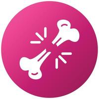 Broken Bone Icon Style vector