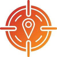 estilo de icono gps vector