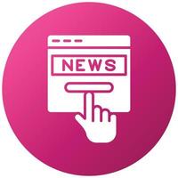 News Subscription Icon Style vector