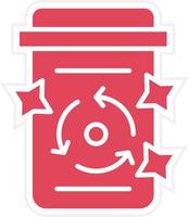 Garbage Cleaning Icon Style vector