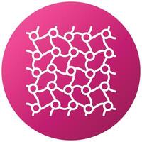 Fish Net Icon Style vector