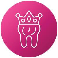 Dental Crown Icon Style vector