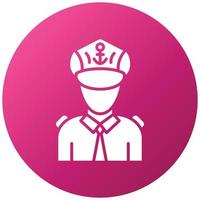 Captain Icon Style vector