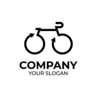 Eco bike logo design vector