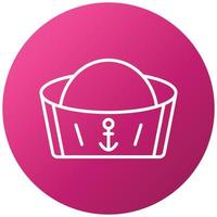 Sailor Hat Icon Style vector