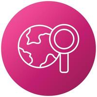 Global Search Icon Style vector