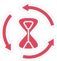 Time Loop Icon Style vector