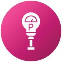 Parking Meter Icon Style vector