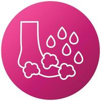 Washing Foot Icon Style vector