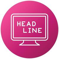 Headline Icon Style vector