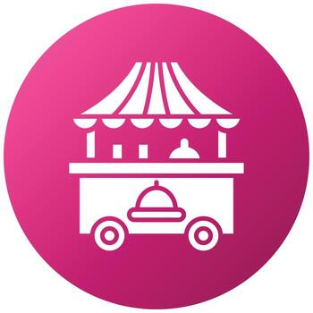 Food Cart Icon Style vector
