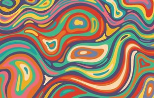 Abstract Psychedelic Retro Wave Background vector