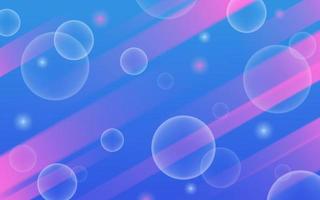 fondo abstracto con burbujas de círculos, azul y rosa vector