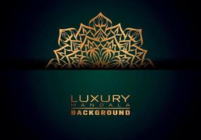 Luxury ornamental mandala logo background, arabesque style. vector