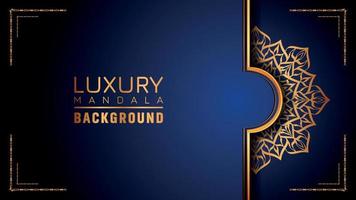 Luxury ornamental mandala logo background, arabesque style. vector