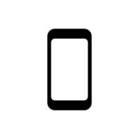 Set of black vector icons, isolated against white background. Flat illustration on a theme smartphone