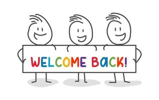 Welcome Back Sign Stock Illustrations, Cliparts and Royalty Free Welcome  Back Sign Vectors