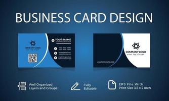 Amazing business card template Vector illustration