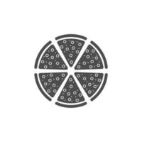 seamless pattern background with pizza shape vector