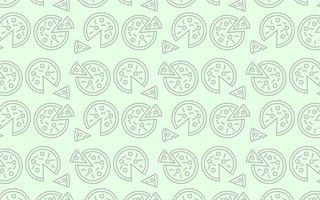 seamless pattern background with pizza shape vector