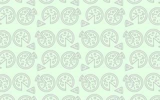 seamless pattern background with pizza shape vector