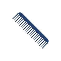 simple hair comb icon on white background