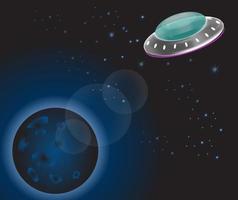 UFO Space Background vector