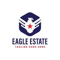 Eagle Tech Logo Template Design Vector, Emblem, Design Concept, Creative Symbol, Icon