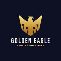 Eagle Tech Logo Template Design Vector, Emblem, Design Concept, Creative Symbol, Icon vector